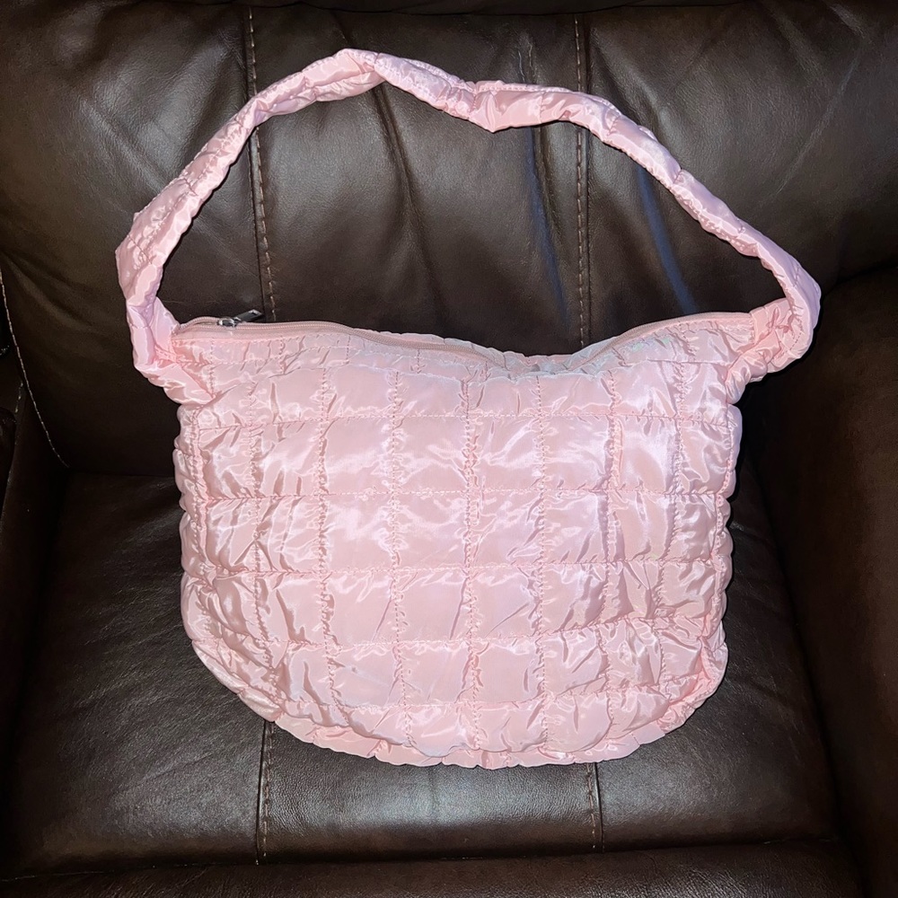 Light Pink Puffer Purse